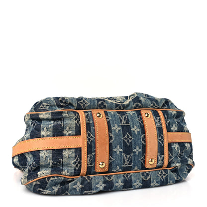 Louis Vuitton Denim Raye Porte Epaule MM 4 of 9