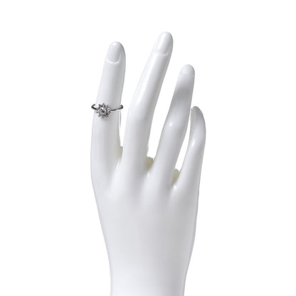 Tiffany Platinum Diamond Enchant Garden Flower Ring 50 5.5 2 of 5