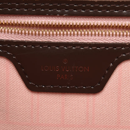 Louis Vuitton Damier Ebene Neo Neverfull MM Rose Ballerine 8 of 16