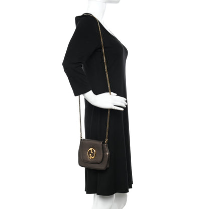 Gucci Pebbled Calfskin Small 1973 Chain Shoulder Bag Gold 2 of 12