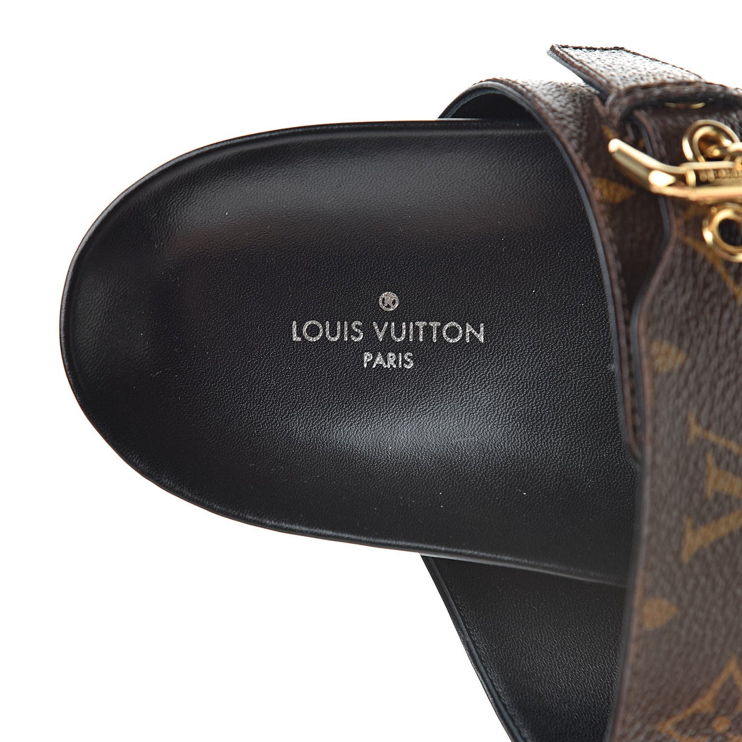 Monogram Bom Dia Mule Sandals 39.5 Black