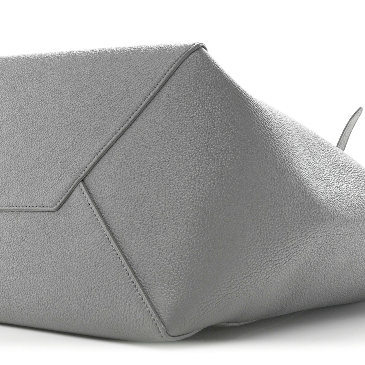 Celine Soft Grained Calfskin Medium Belt Cabas Phantom Grey 10 of 10