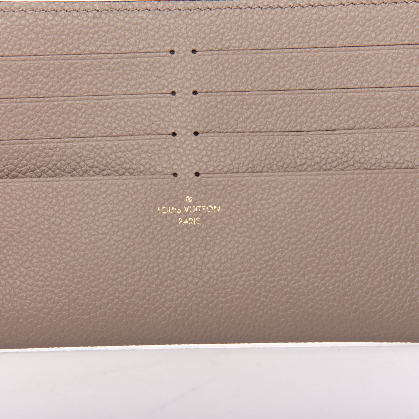 Calfskin Felicie Chain Wallet Card Holder Insert Tourterelle