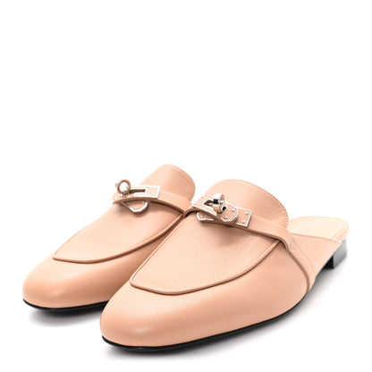 Hermes Goatskin Oz Mules 40 Rose Aube 4 of 9
