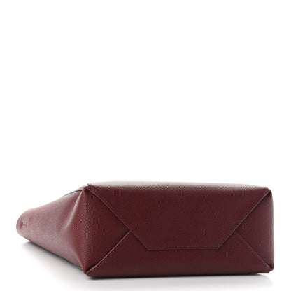 Celine Grained Calfskin Small Vertical Cabas Light Burgundy 3 of 8