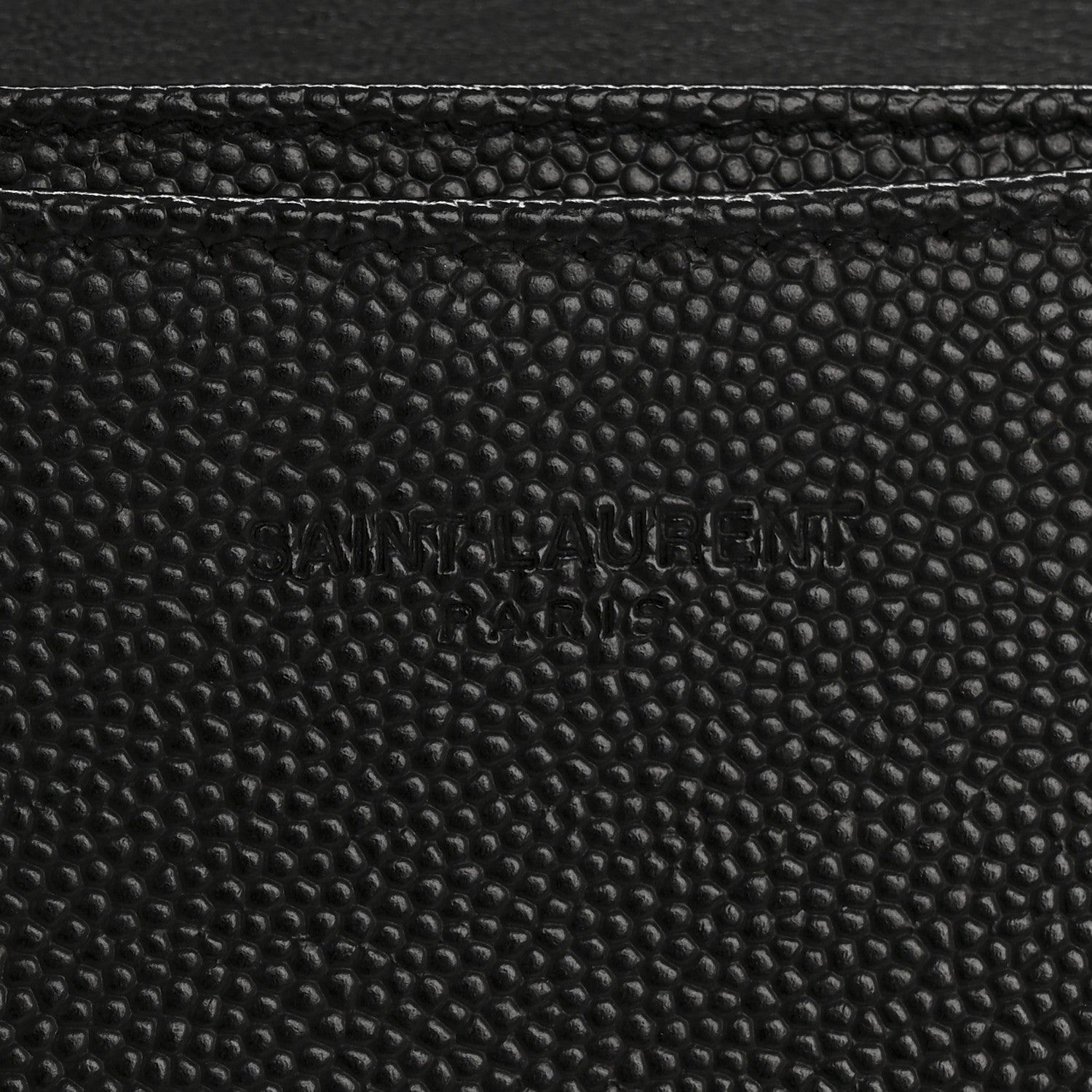 Saint Laurent Grain De Poudre Business Card Case Black 6 of 11