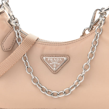 Prada Tessuto Nylon Saffiano Mini Re-Edition 2000 Shoulder Bag Cammeo 7 of 9