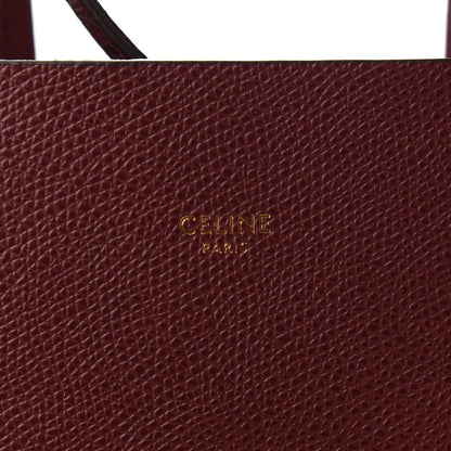 Celine Grained Calfskin Small Vertical Cabas Light Burgundy 5 of 8