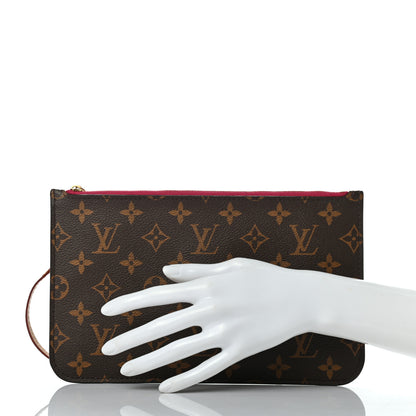 Louis Vuitton Monogram Neverfull MM GM Pochette Pivoine 2 of 7