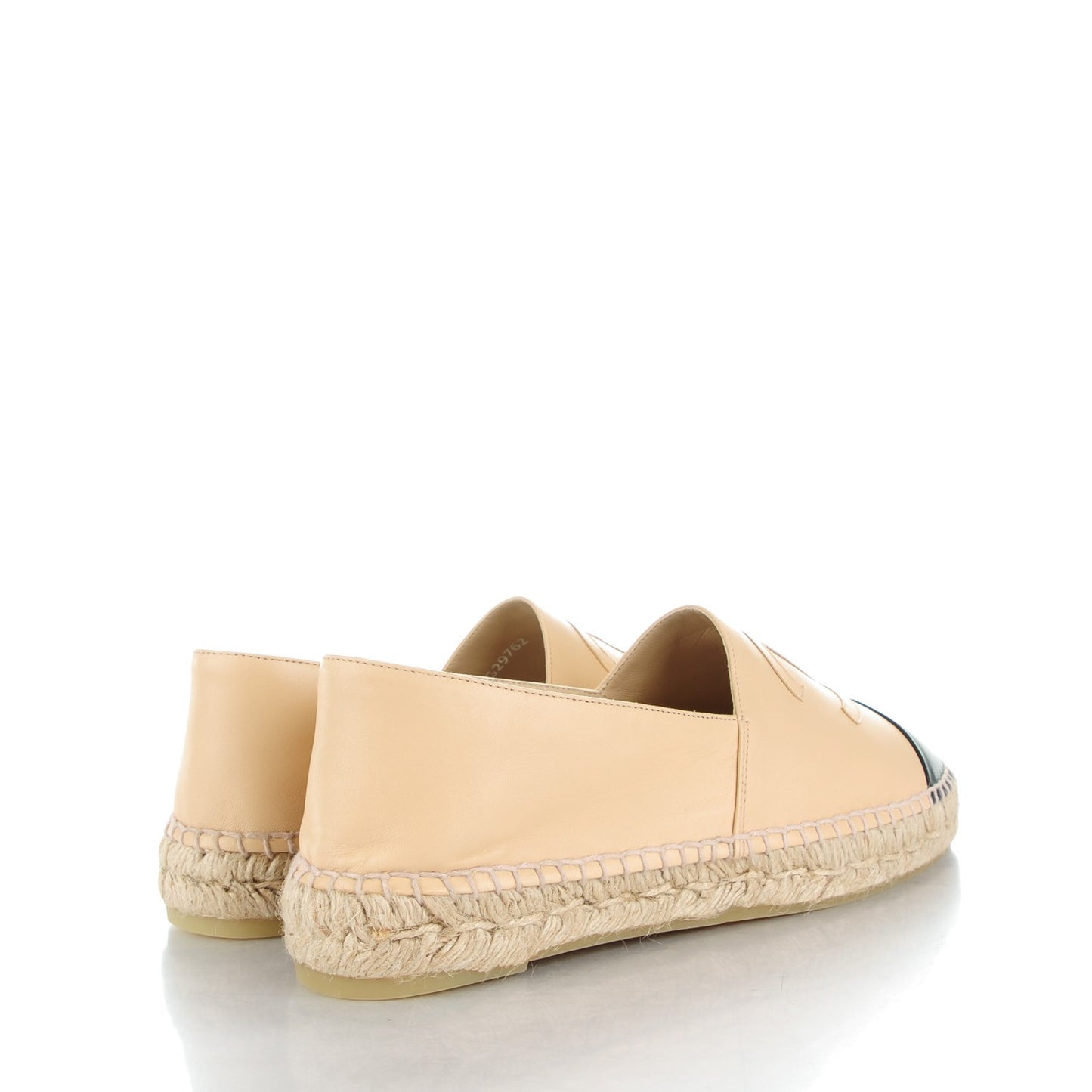 Lambskin CC Espadrilles 40 Beige Black