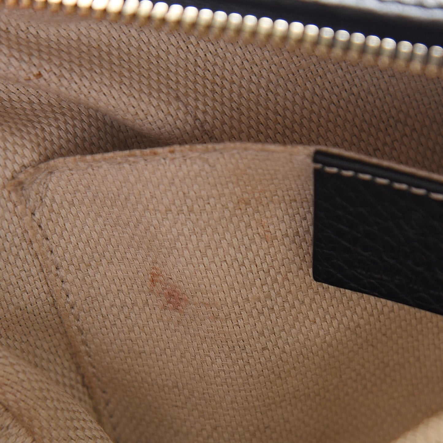 Pebbled Calfskin Small Soho Disco Bag Black