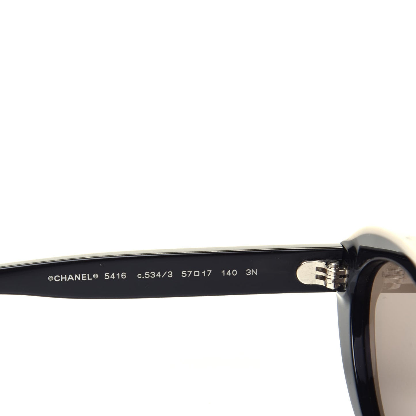 Acetate Oval Sunglasses 5416 Black Beige