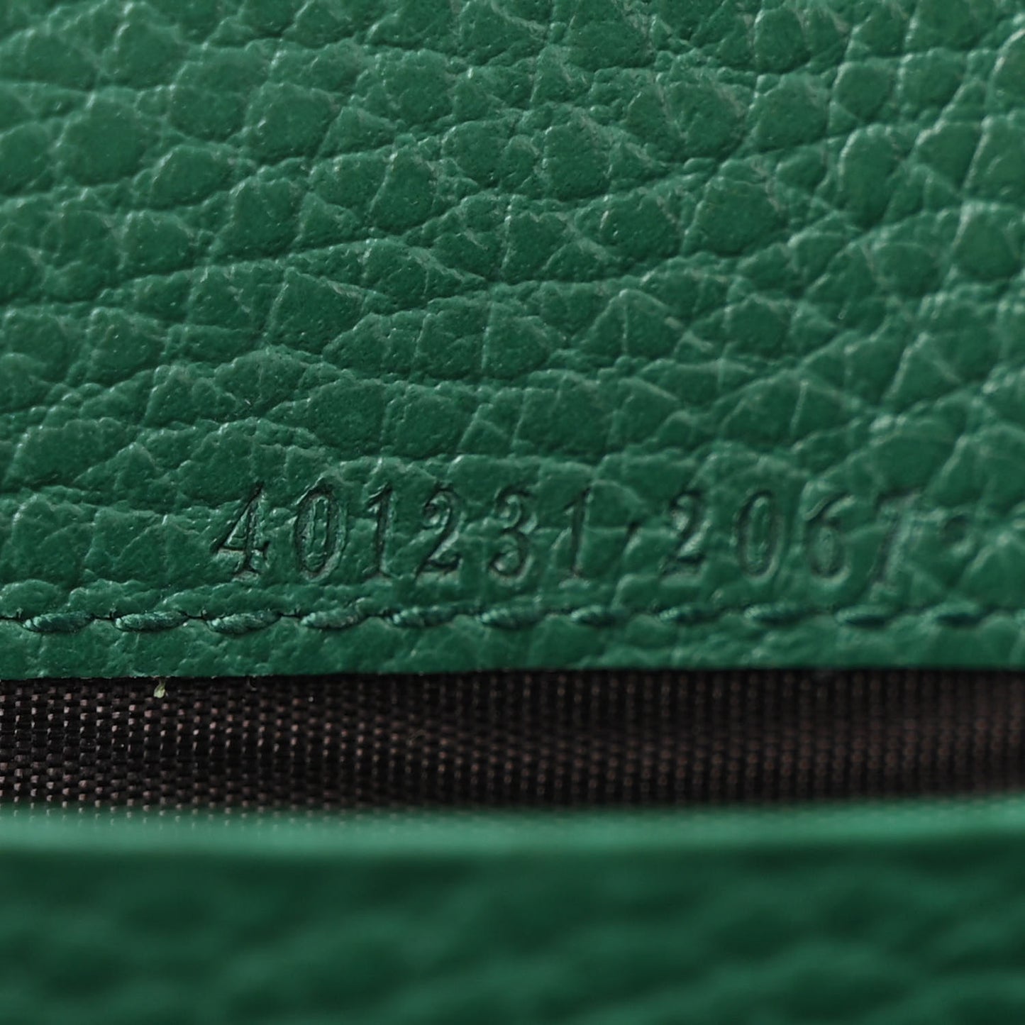 Calfskin Mini Dionysus Chain Wallet Emerald