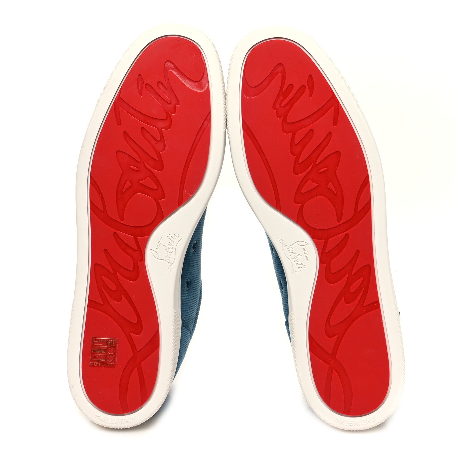 Christian Louboutin Velvet Corduroy Mens Rantulow Orlato Flat Sneakers 43 Louis II 5 of 10