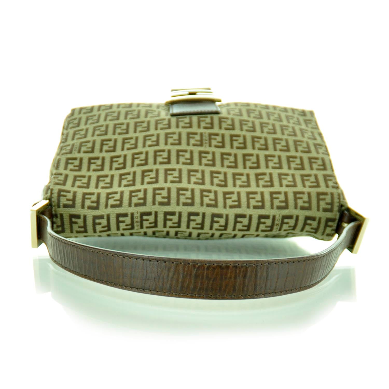 Fendi Zucchino Vitello Mama Baguette Mogano Panna Bruciato 4 of 11