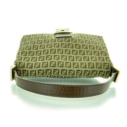 Fendi Zucchino Vitello Mama Baguette Mogano Panna Bruciato 4 of 11