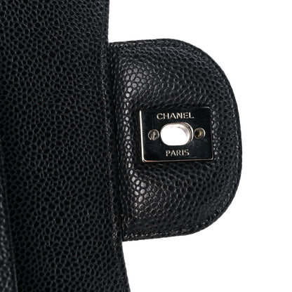 Chanel Caviar Quilted Jumbo Double Flap Black 10 of 11