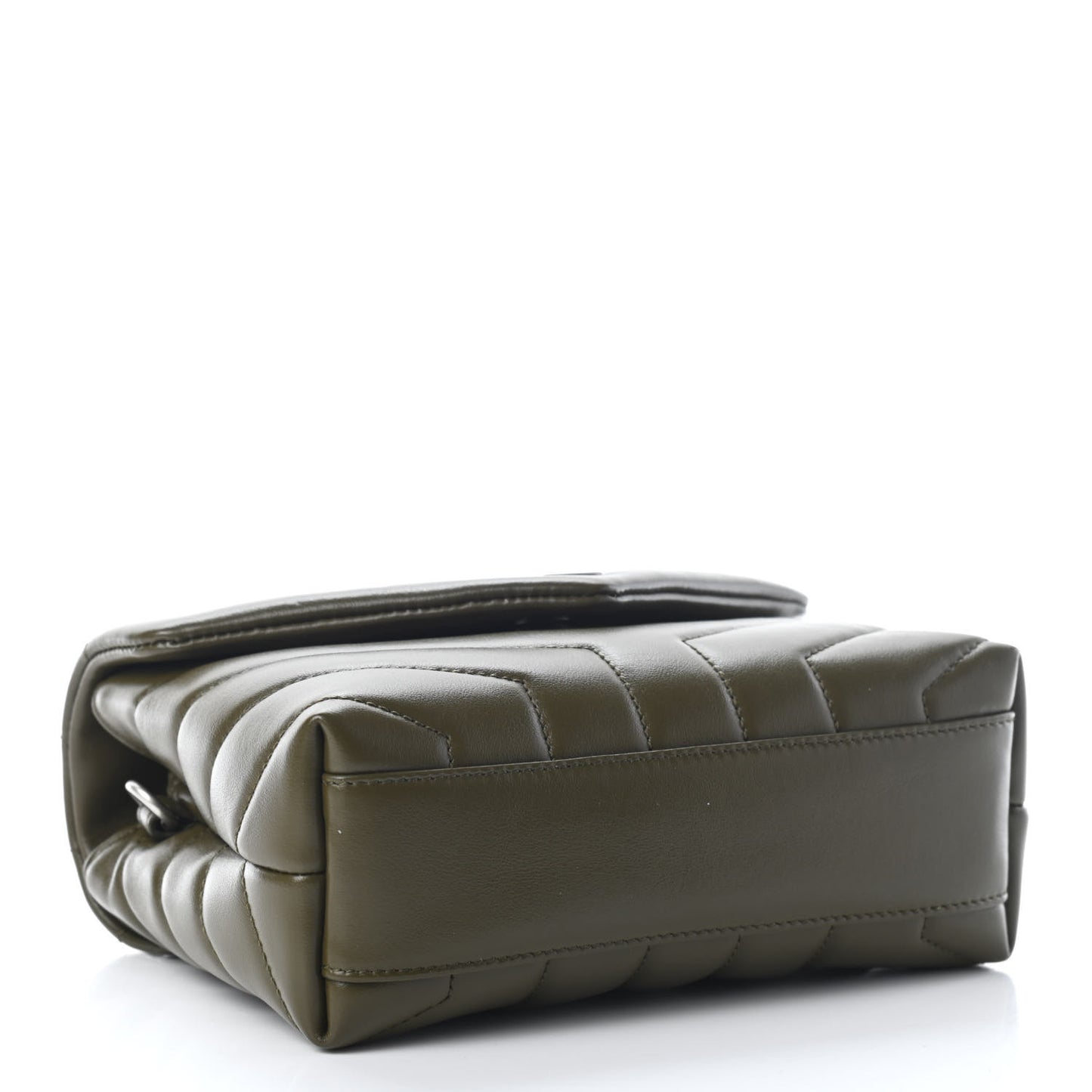 Calfskin Y Quilted Monogram Toy Loulou Crossbody Bag Military Olive