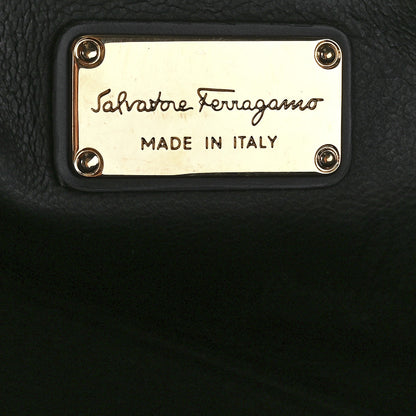Salvatore Ferragamo Smooth Calfskin Anna Shoulder Bag Black 6 of 11