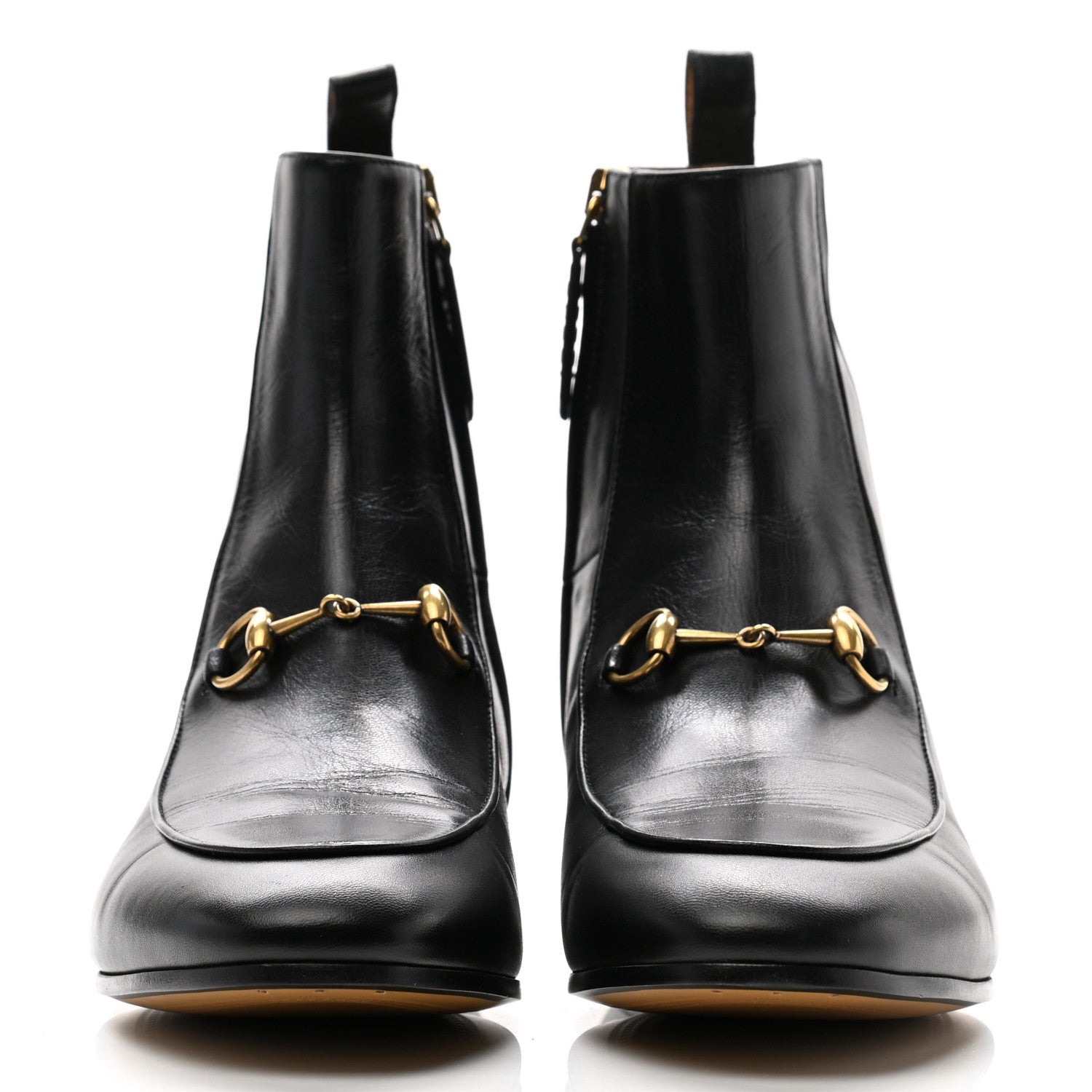 Gucci Malaga Kid Womens Jordaan Ankle Boots 39 Black 2 of 8