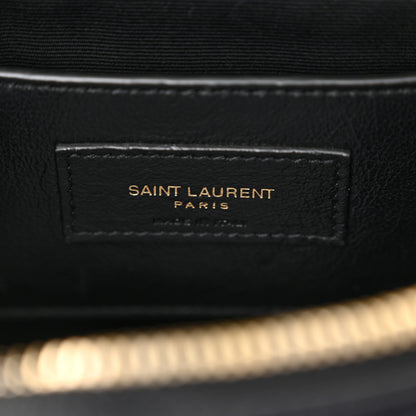 Saint Laurent Grain de Poudre Quilted 80's Vanity Bag Black 6 of 11