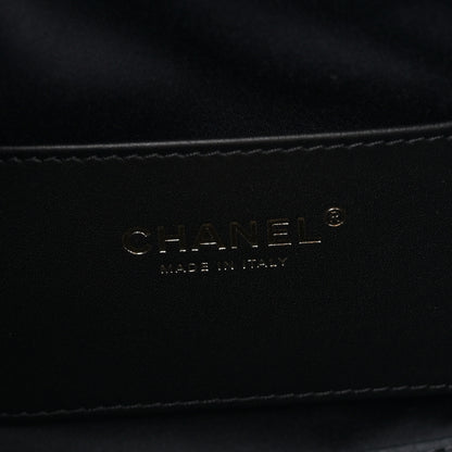 Chanel Washed Denim Quilted Mini Chanel 25 Handbag Black 6 of 11