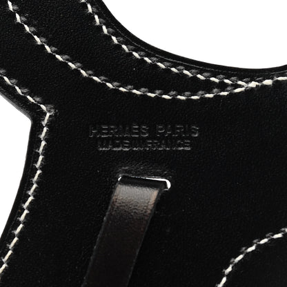 Hermes Box Paddock Selle Horse Saddle Bag Charm Black 3 of 3