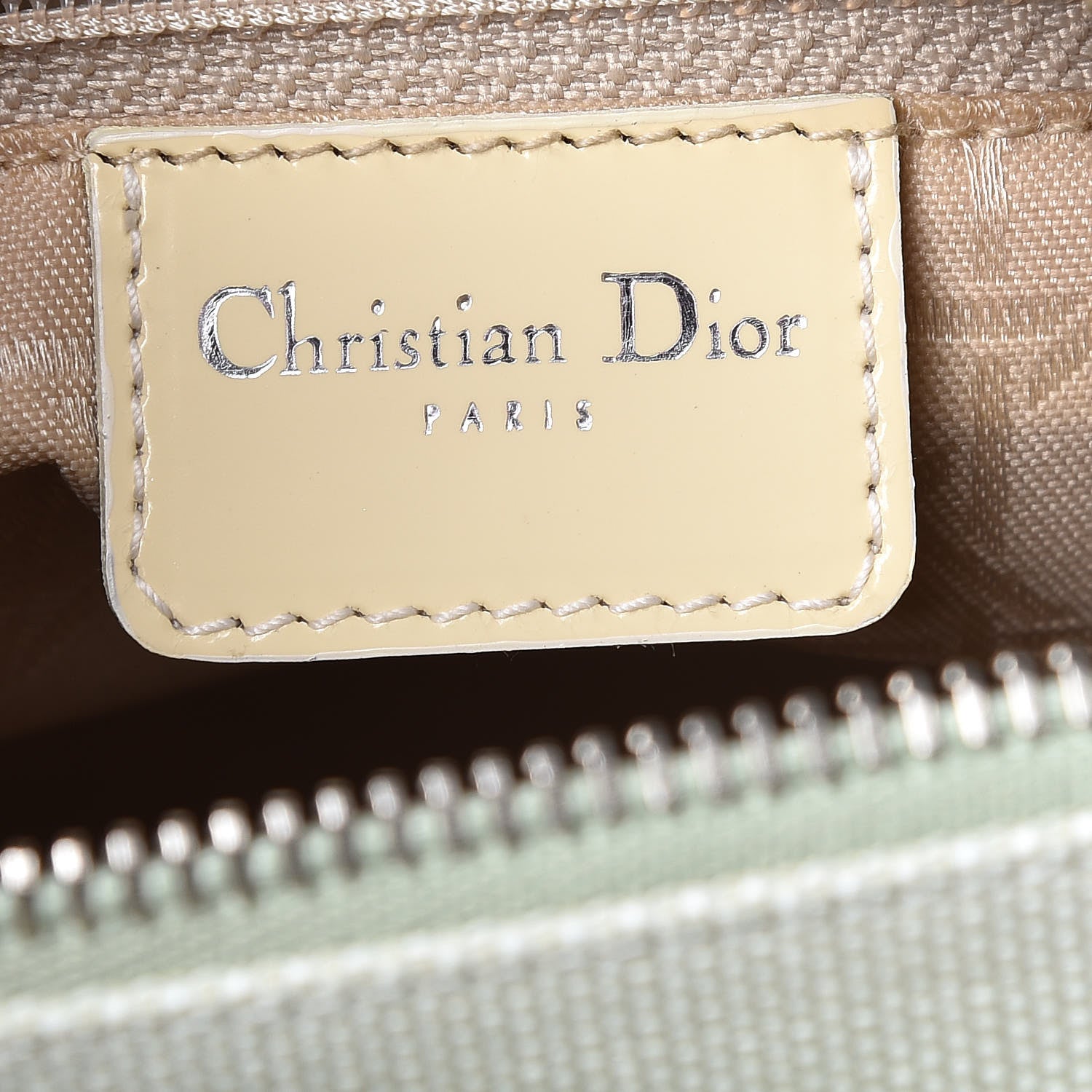 Christian Dior Canvas Crocodile Medium Lady Dior Vert Clair 8 of 19