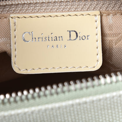 Christian Dior Canvas Crocodile Medium Lady Dior Vert Clair 8 of 19