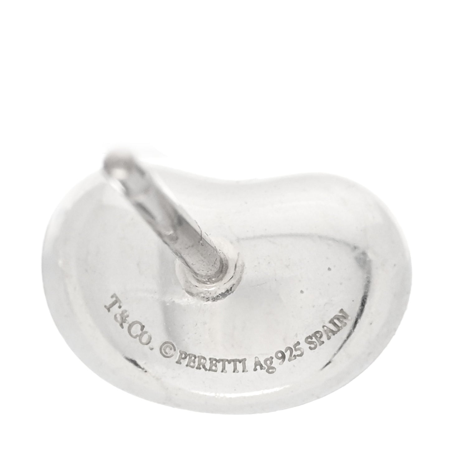 Sterling Silver 9mm Elsa Peretti Bean Earrings