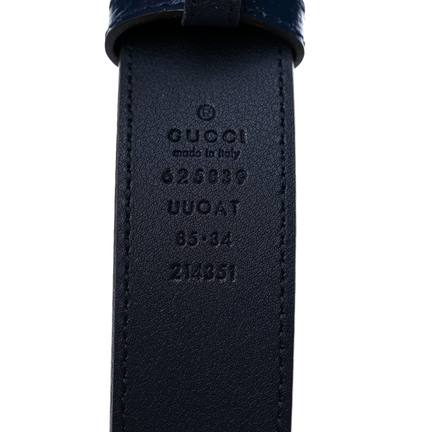 Gucci GG Supreme Monogram Kaleidoscope Double G 30mm Belt 85 34 Blue Orange Multicolor Blue Agata 3 of 5