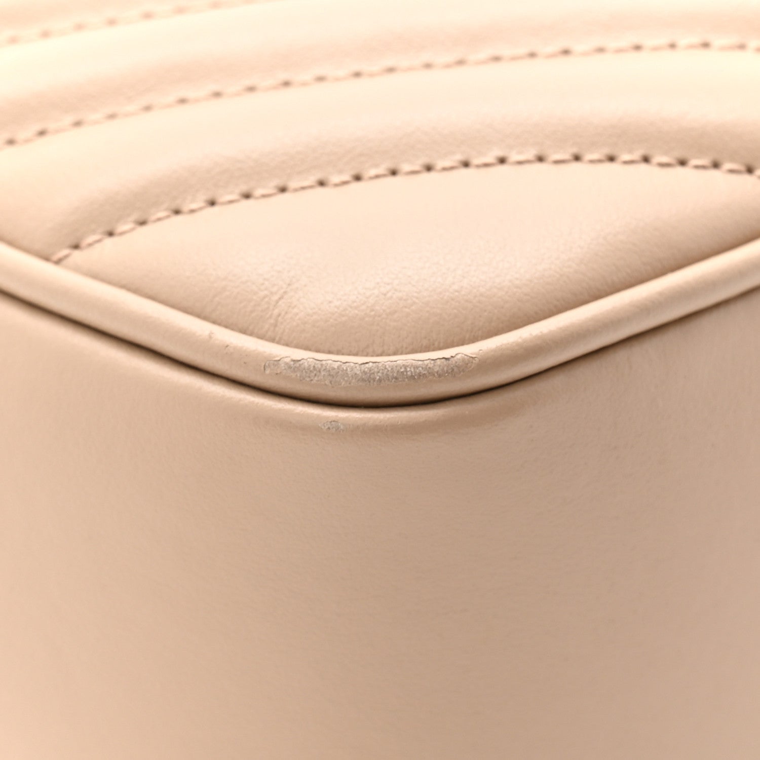Saint Laurent Calfskin Matelasse Monogram Lou Camera Bag Dark Beige 12 of 13