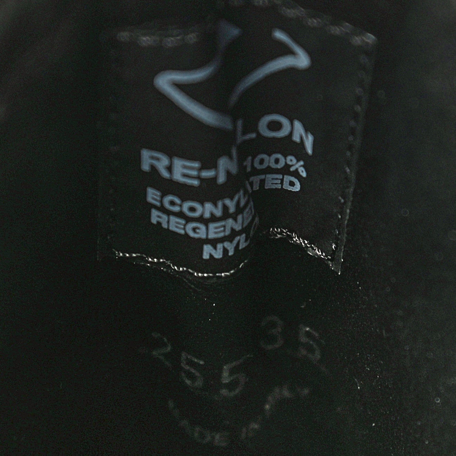 Prada Spazzolato Rois Re-Nylon Metal Triangle Logo Monolith Pouch Pocket 55mm Boots 35 Black 11 of 13