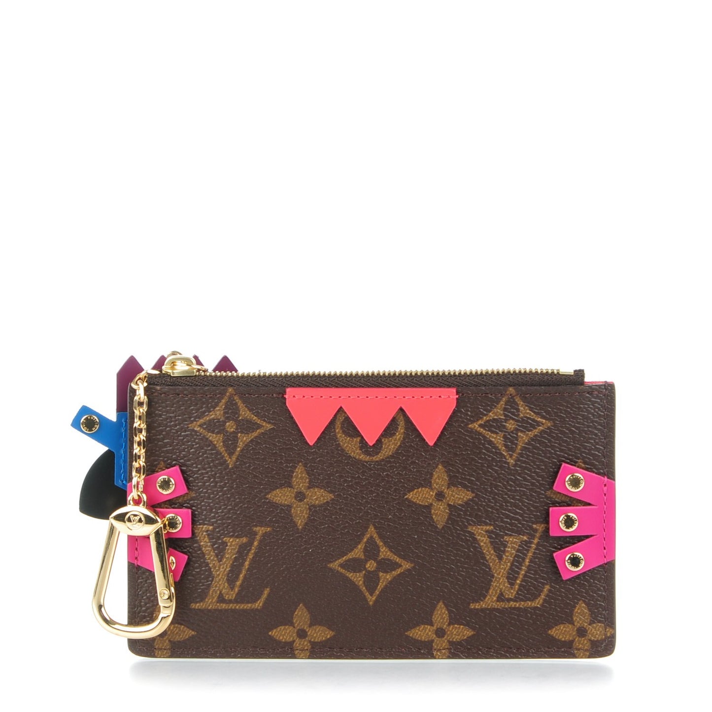 Monogram Totem Key Pouch Flamingo