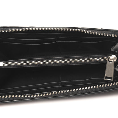 Bottega Veneta Nappa Maxi Intrecciato Zip Around Wallet Black 5 of 9