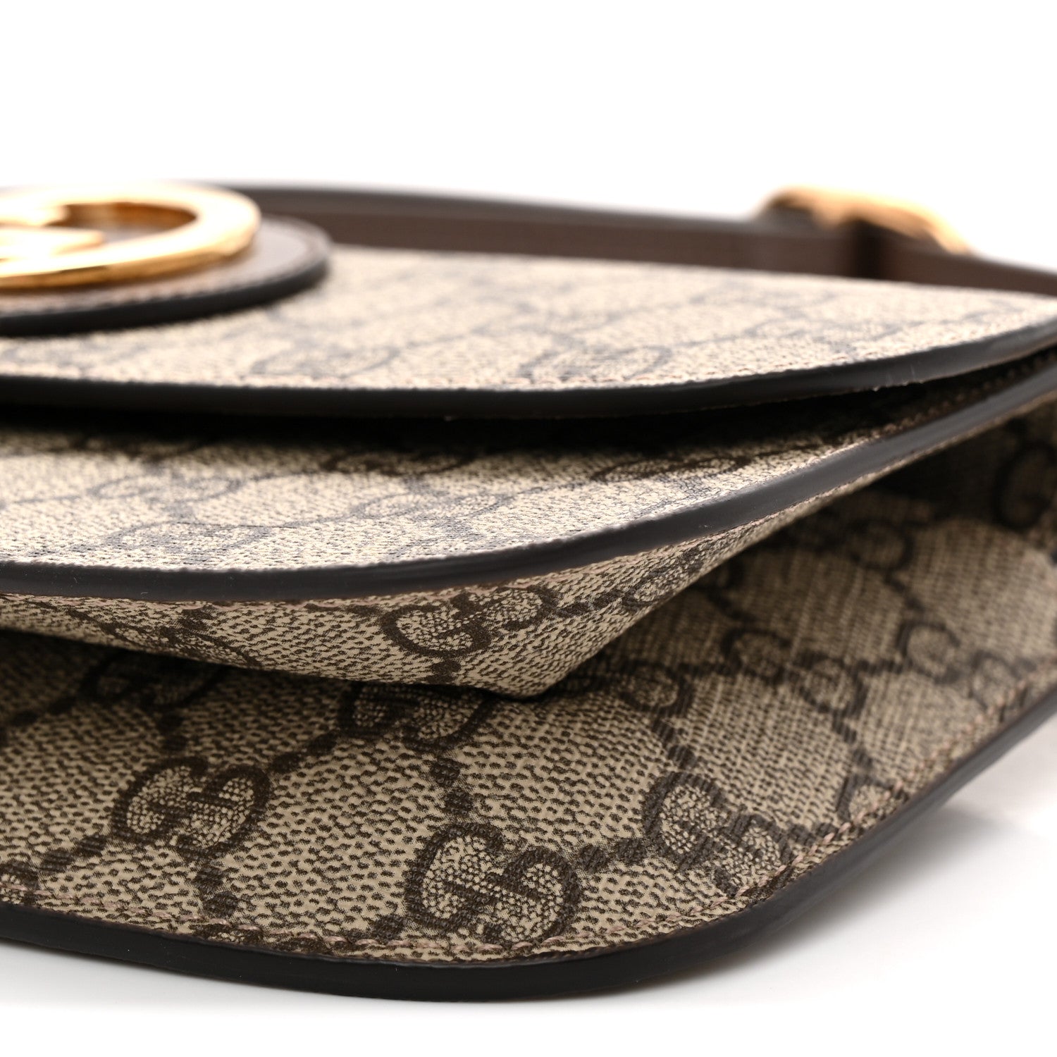 Gucci GG Supreme Monogram Textured Dollar Calfskin Blondie Belt Bag  Beige Ebony New Acero 11 of 11