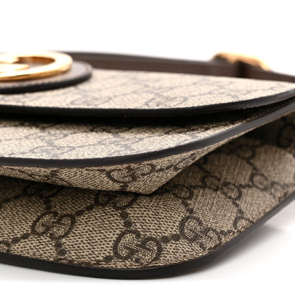 Gucci GG Supreme Monogram Textured Dollar Calfskin Blondie Belt Bag  Beige Ebony New Acero 11 of 11