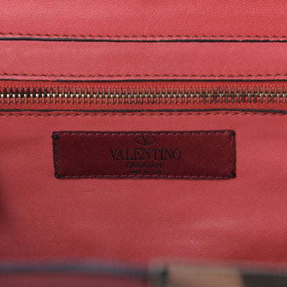 Valentino Garavani Vitello Small Rockstud Tote Pop Fuxia 8 of 8