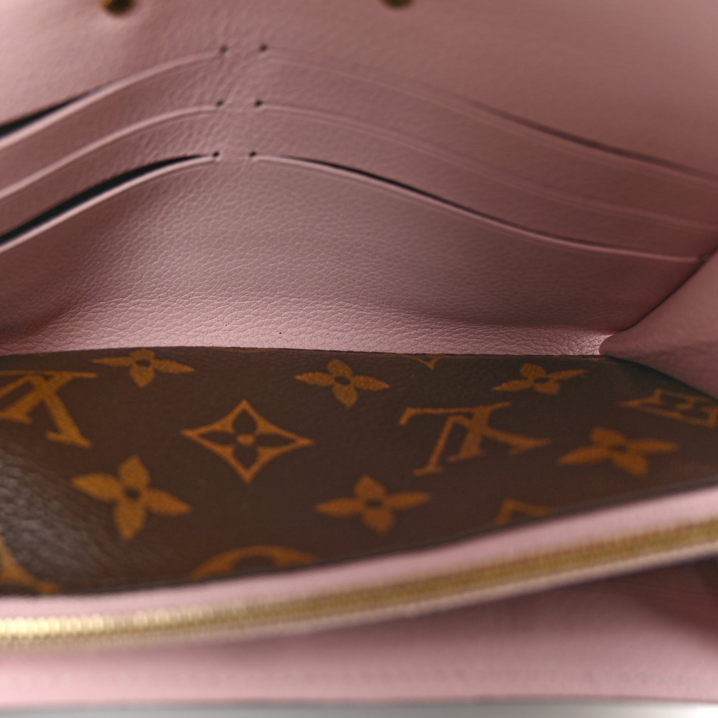 Monogram Pallas Wallet Rose Ballerine