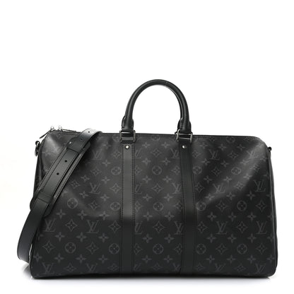 Louis Vuitton Monogram Eclipse Keepall Bandouliere 45 1 of 8
