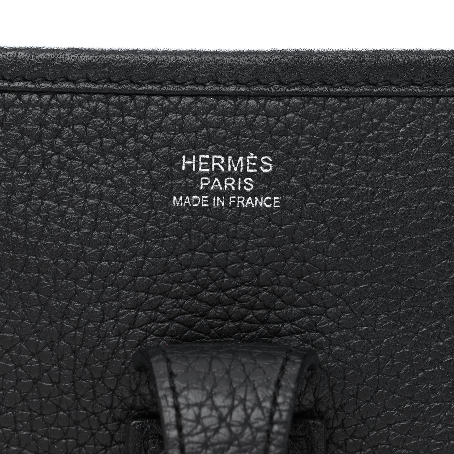 Hermes Taurillon Clemence Evelyne III PM Black 6 of 10