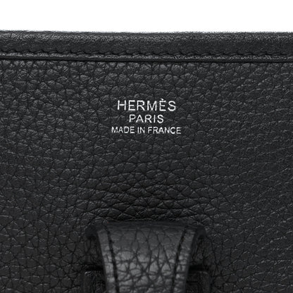 Hermes Taurillon Clemence Evelyne III PM Black 6 of 10