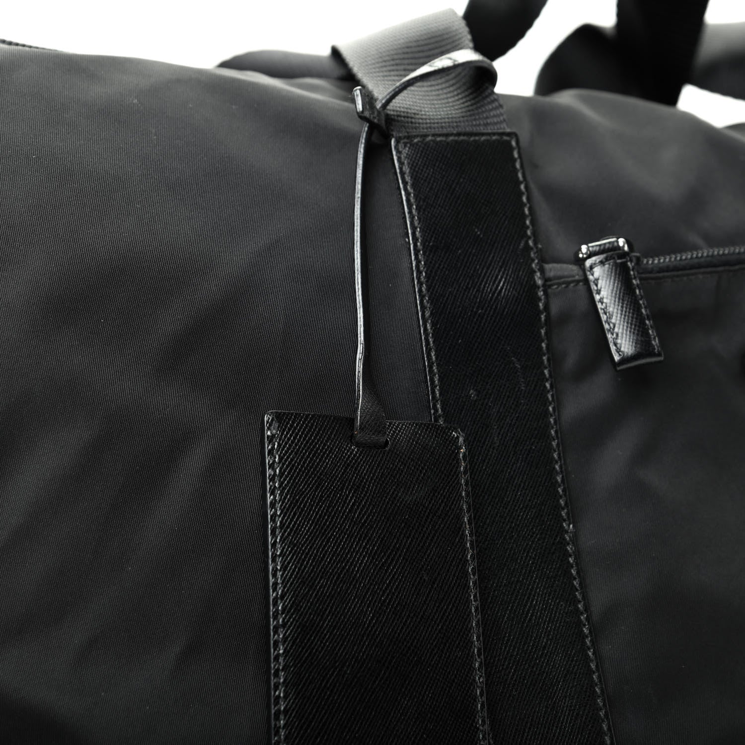 Prada Tessuto Nylon Saffiano Carry On Travel Bag Black 10 of 10