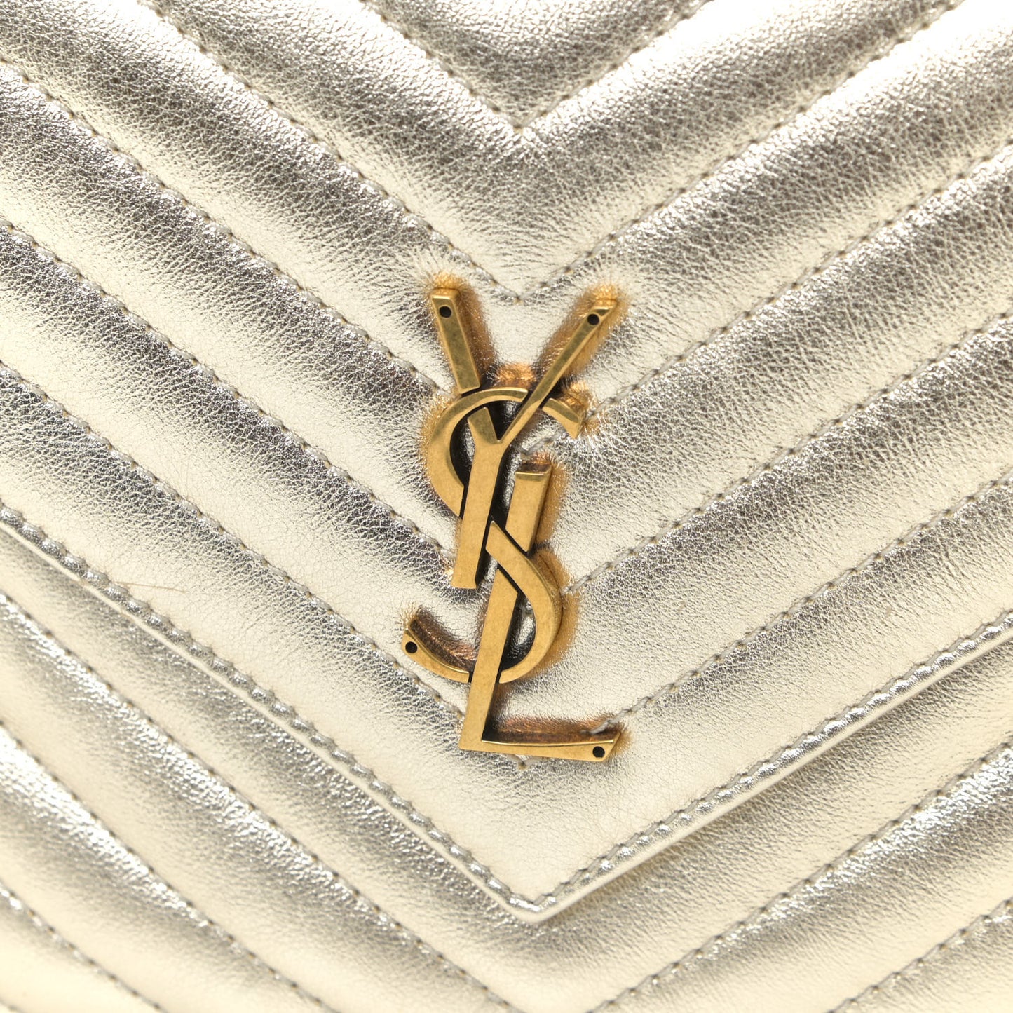 Lambskin Matelasse Monogram Joe Backpack Pale Gold
