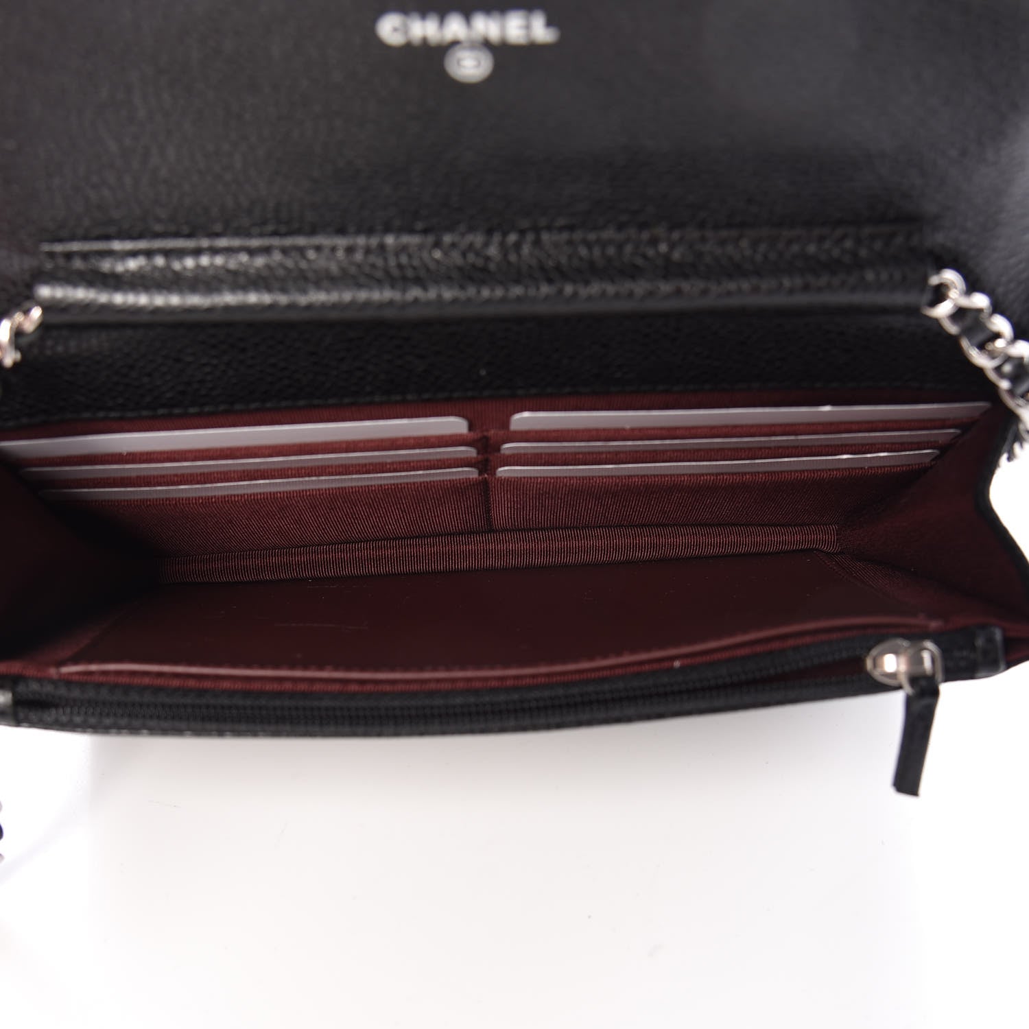 Chanel Caviar Quilted Wallet On Chain WOC Black 5 of 11