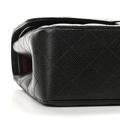 Chanel Caviar Quilted Jumbo Double Flap Black 7 of 8