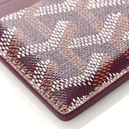 Goyard Goyardine Saint Sulpice Card Holder Bordeaux 7 of 9