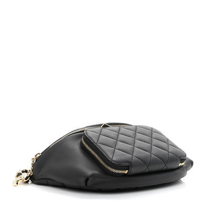 Chanel Caviar Quilted Business Affinity Waist Belt Bag Black 4 of 11