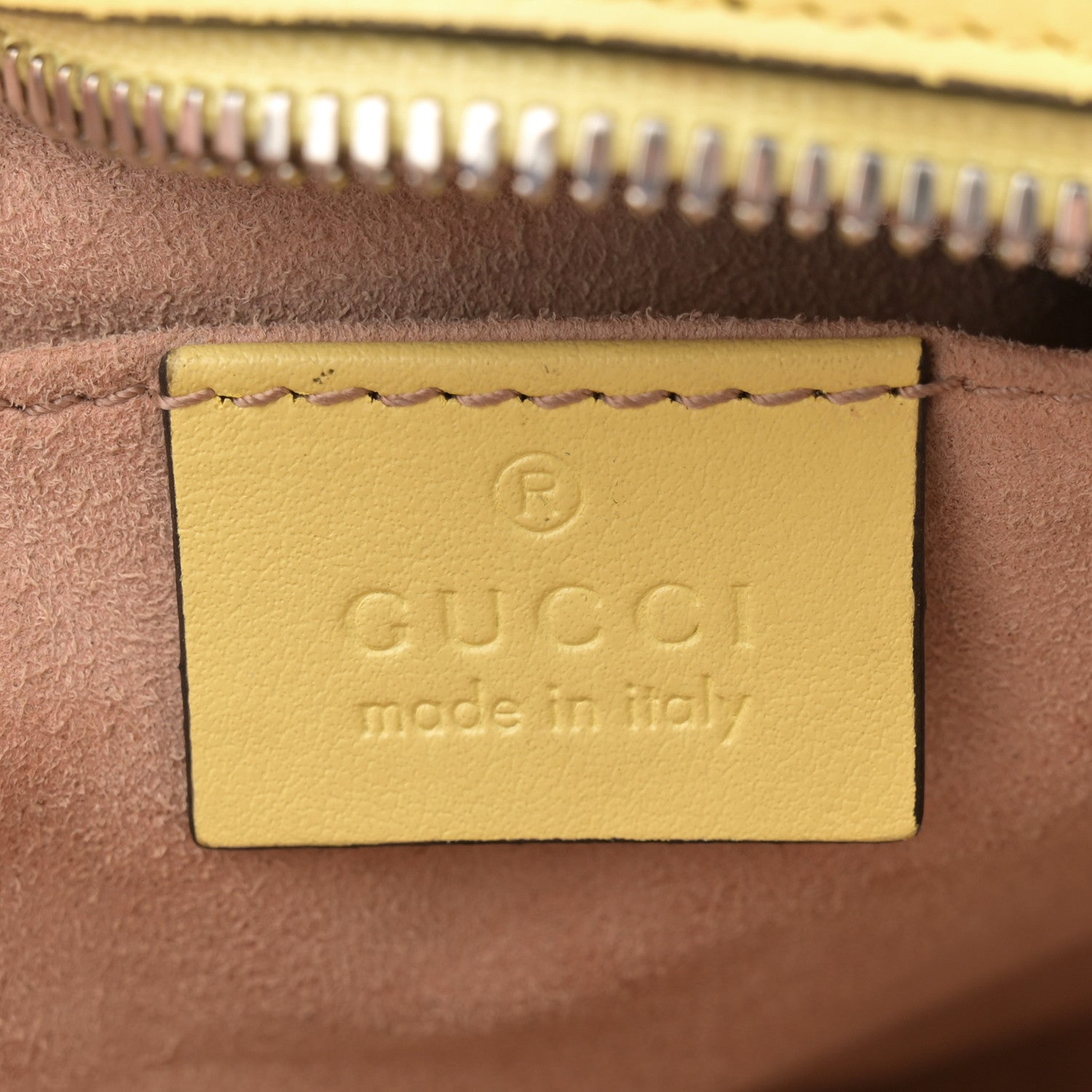 Gucci Calfskin Matelasse Small GG Marmont Chain Shoulder Bag Banana 6 of 15
