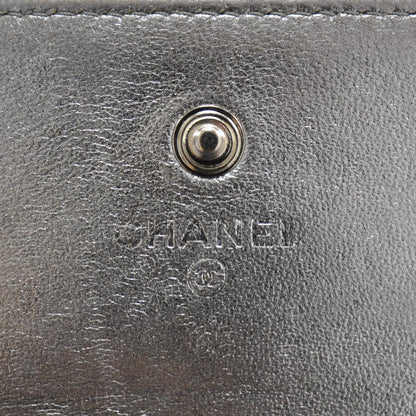Chanel Lambskin Precious Symbols Flap Wallet Silver 7 of 9